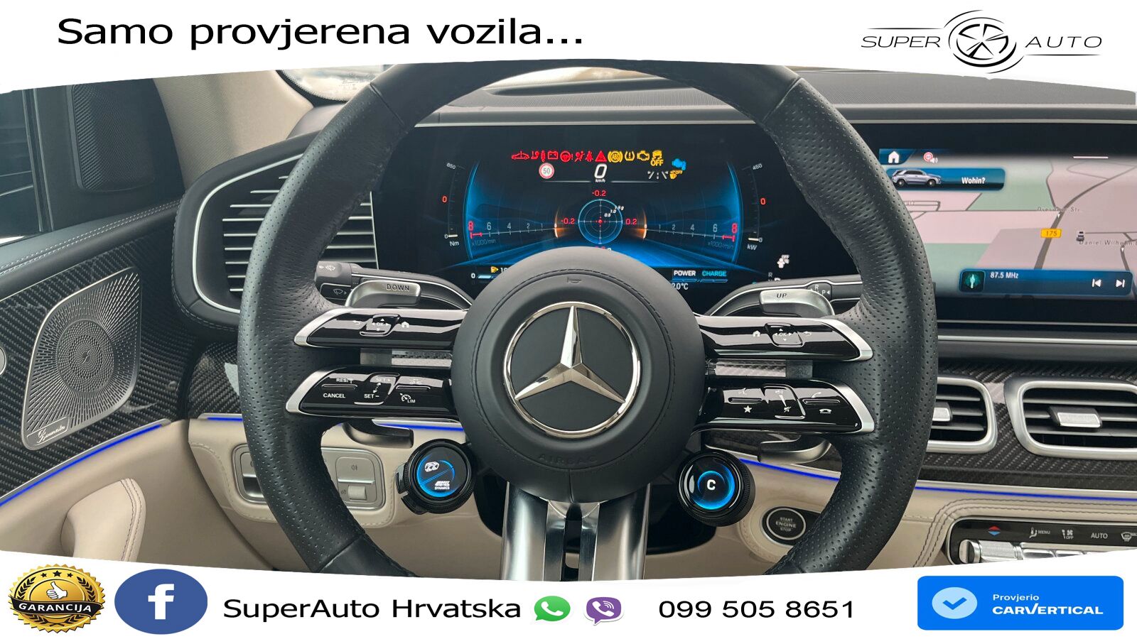 Mercedes AMG GLE 63 S V8 (612 KS) EQ Boost 4MATIC+ AMG SPEEDSHIFT TCT 9G LED+GR SJED+ACC