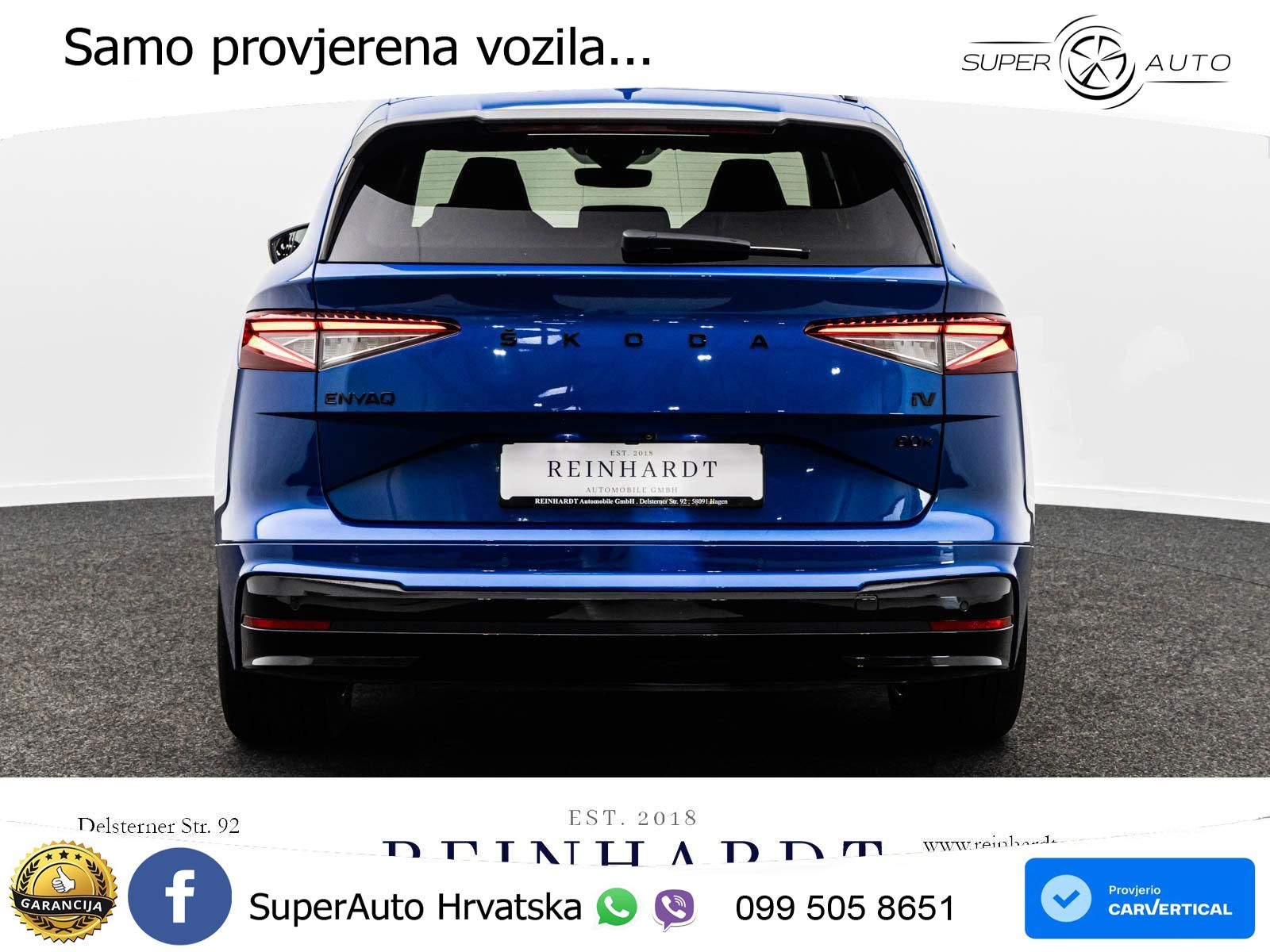 Škoda Enyaq iV 80x 82 kWh (265 KS) AWD SportLine LED+GR SJED+ACC