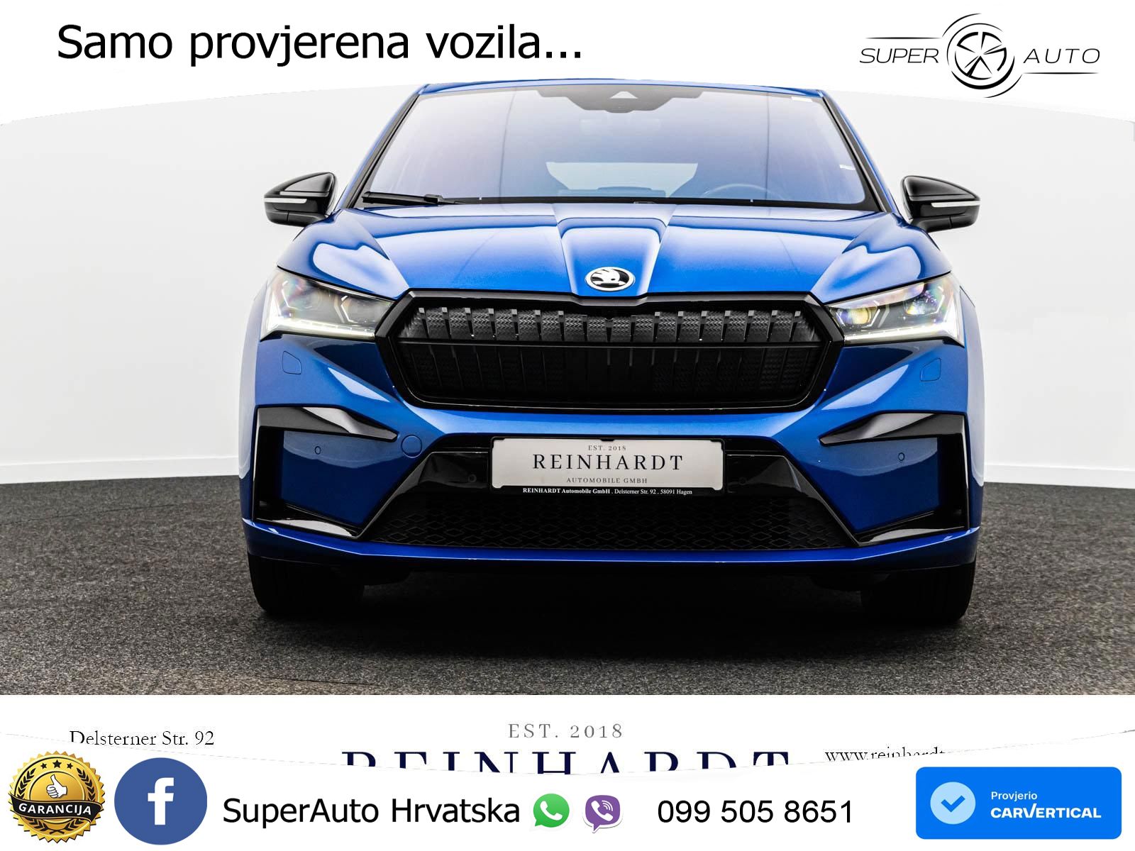 Škoda Enyaq iV 80x 82 kWh (265 KS) AWD SportLine LED+GR SJED+ACC