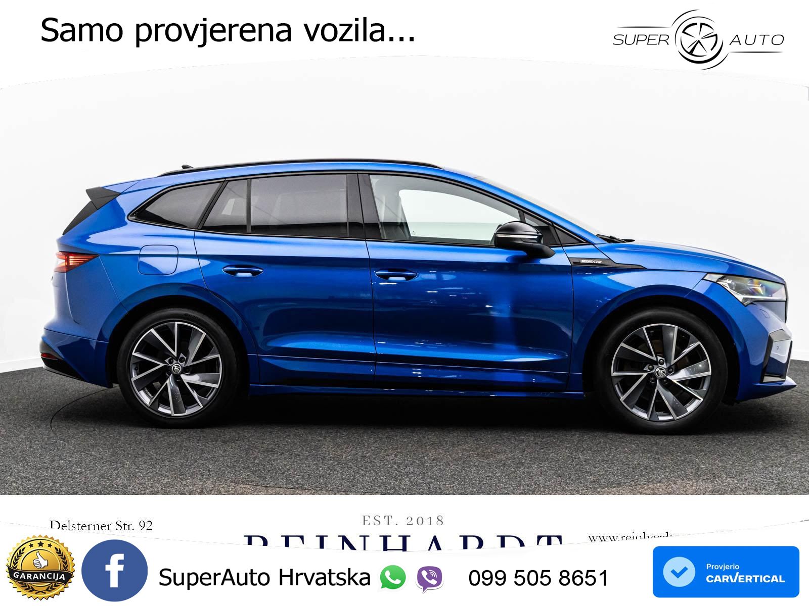 Škoda Enyaq iV 80x 82 kWh (265 KS) AWD SportLine LED+GR SJED+ACC