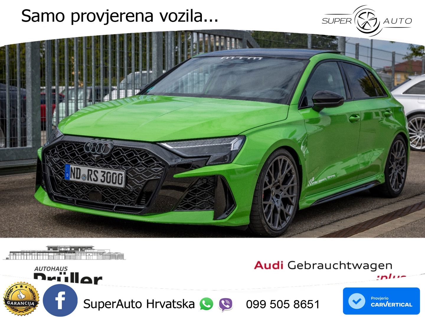 Audi RS3 Sedan 2.5 TFSI (400 KS) quattro S tronic LED+GR SJED+ACC