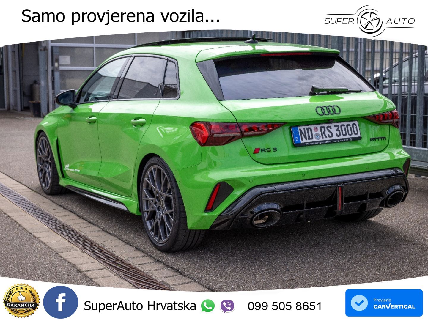 Audi RS3 Sedan 2.5 TFSI (400 KS) quattro S tronic LED+GR SJED+ACC