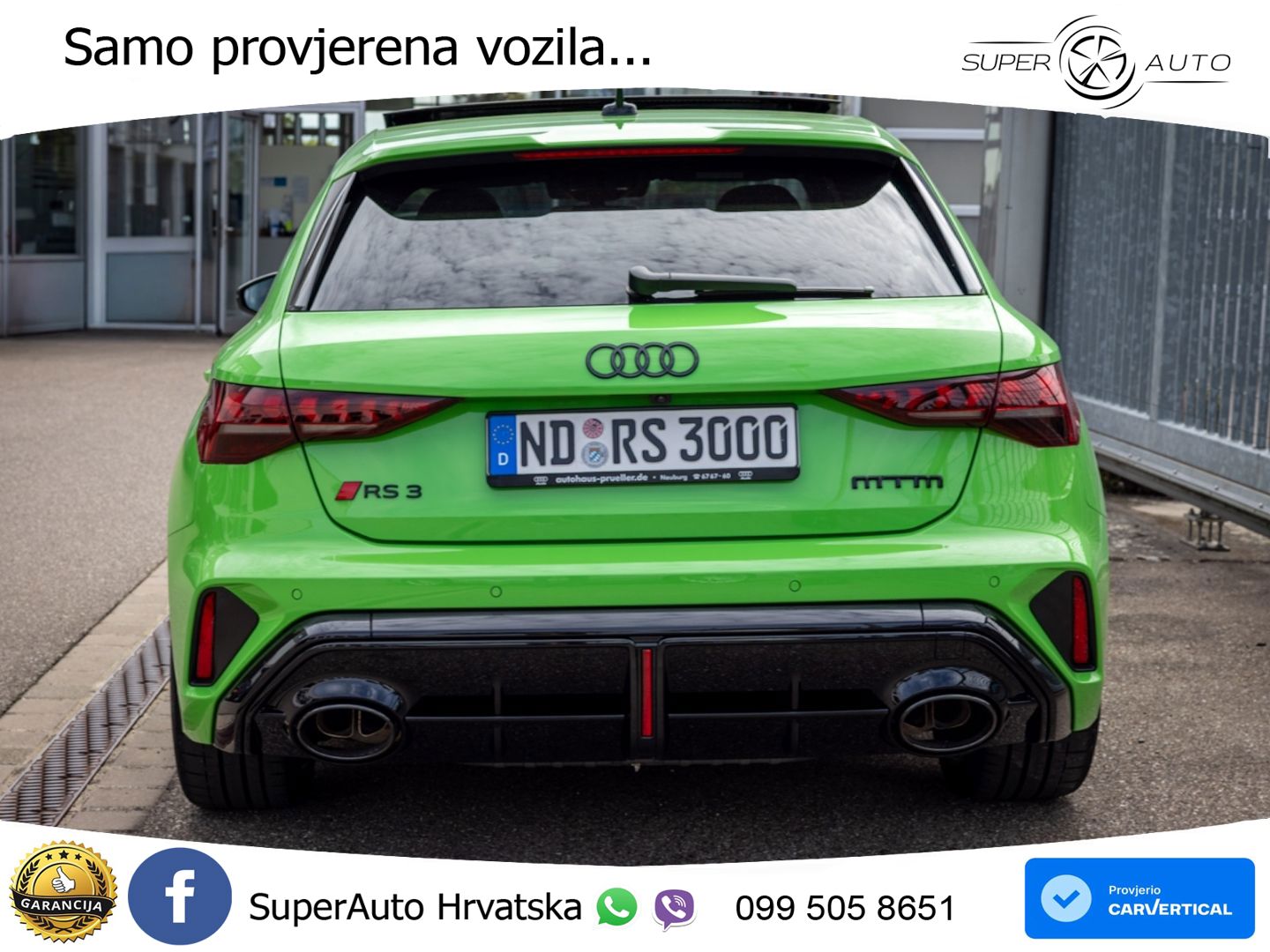 Audi RS3 Sedan 2.5 TFSI (400 KS) quattro S tronic LED+GR SJED+ACC