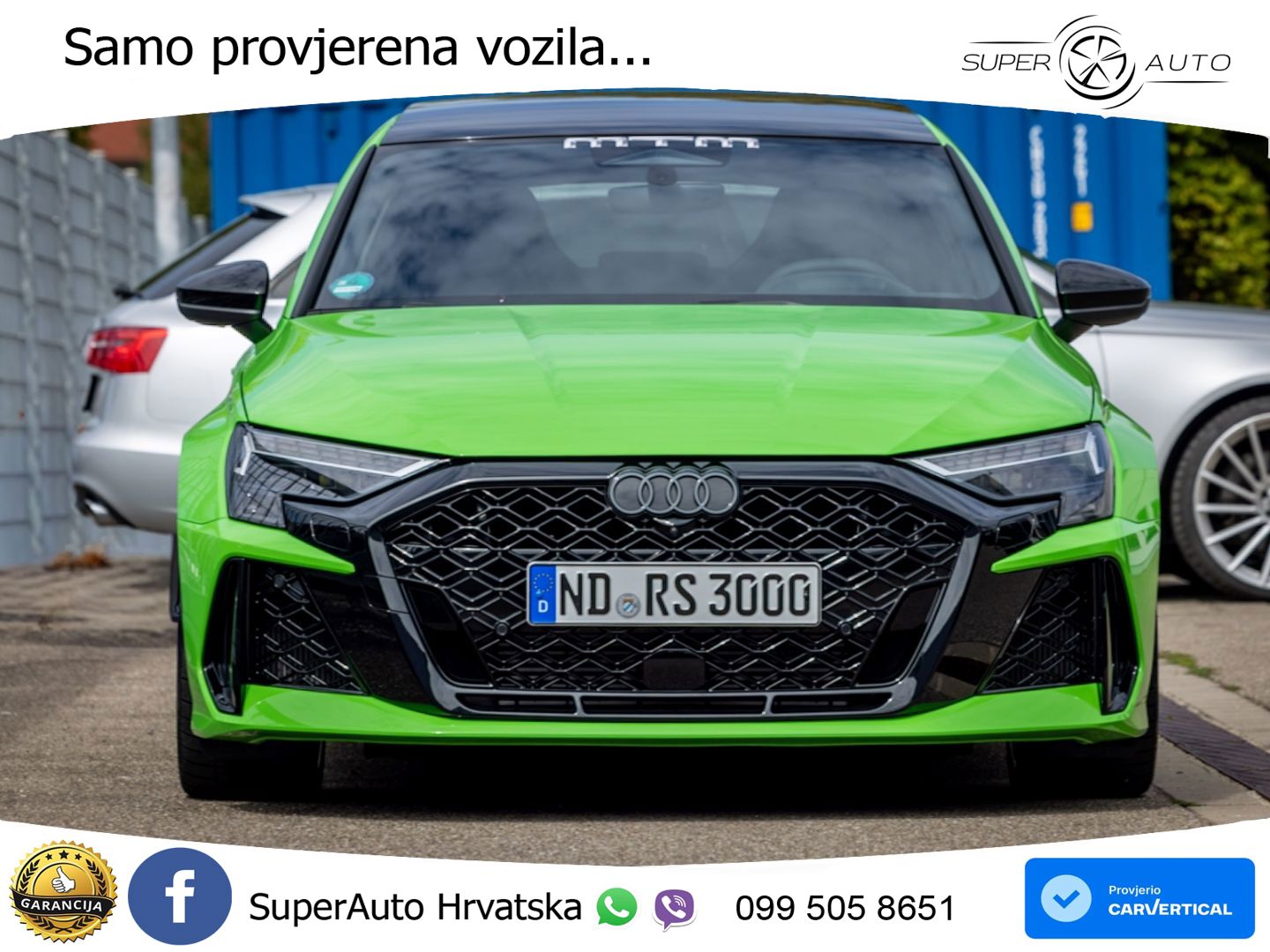 Audi RS3 Sedan 2.5 TFSI (400 KS) quattro S tronic LED+GR SJED+ACC