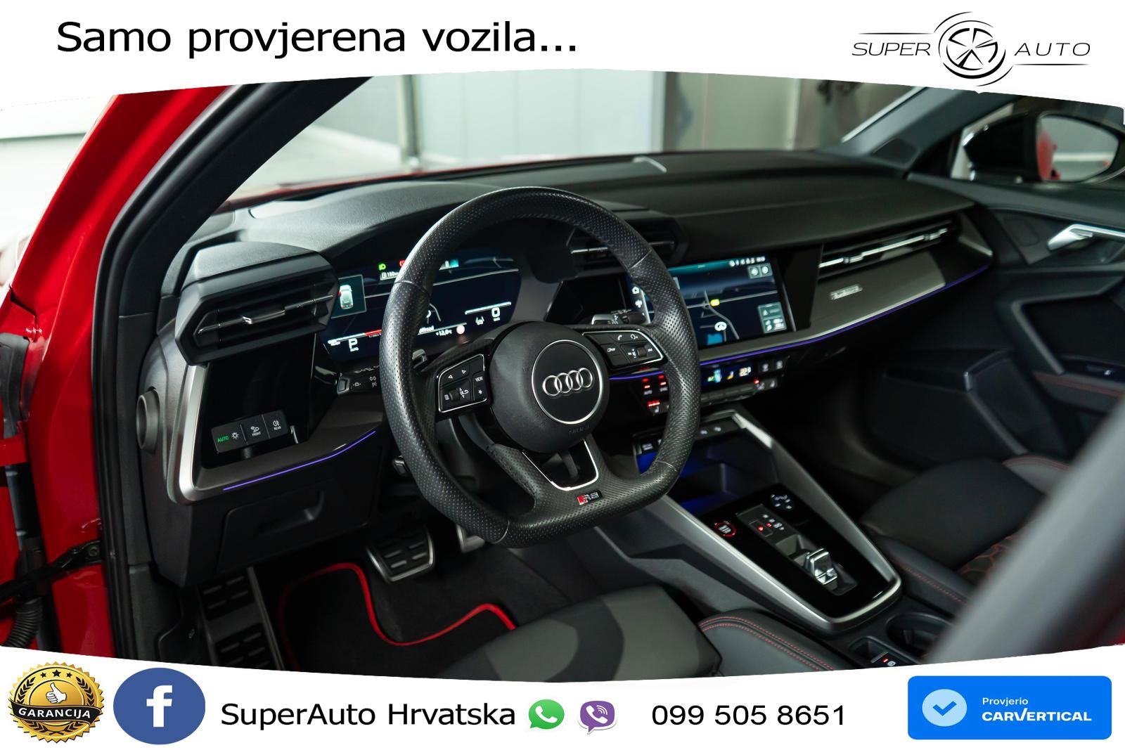 Audi RS3 Sportback 2.5 TFSI (400 KS) quattro S tronic LED+GR SJED+ACC