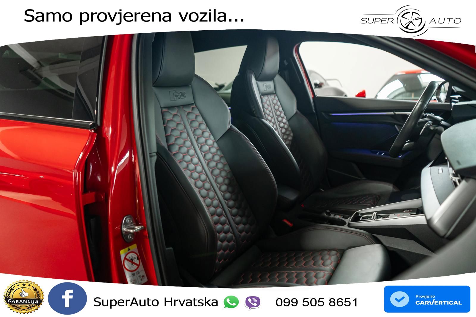 Audi RS3 Sportback 2.5 TFSI (400 KS) quattro S tronic LED+GR SJED+ACC