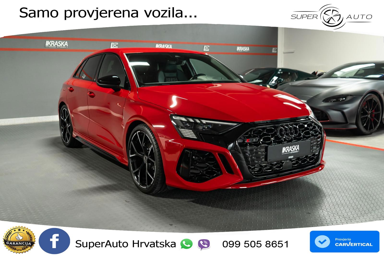 Audi RS3 Sportback 2.5 TFSI (400 KS) quattro S tronic LED+GR SJED+ACC