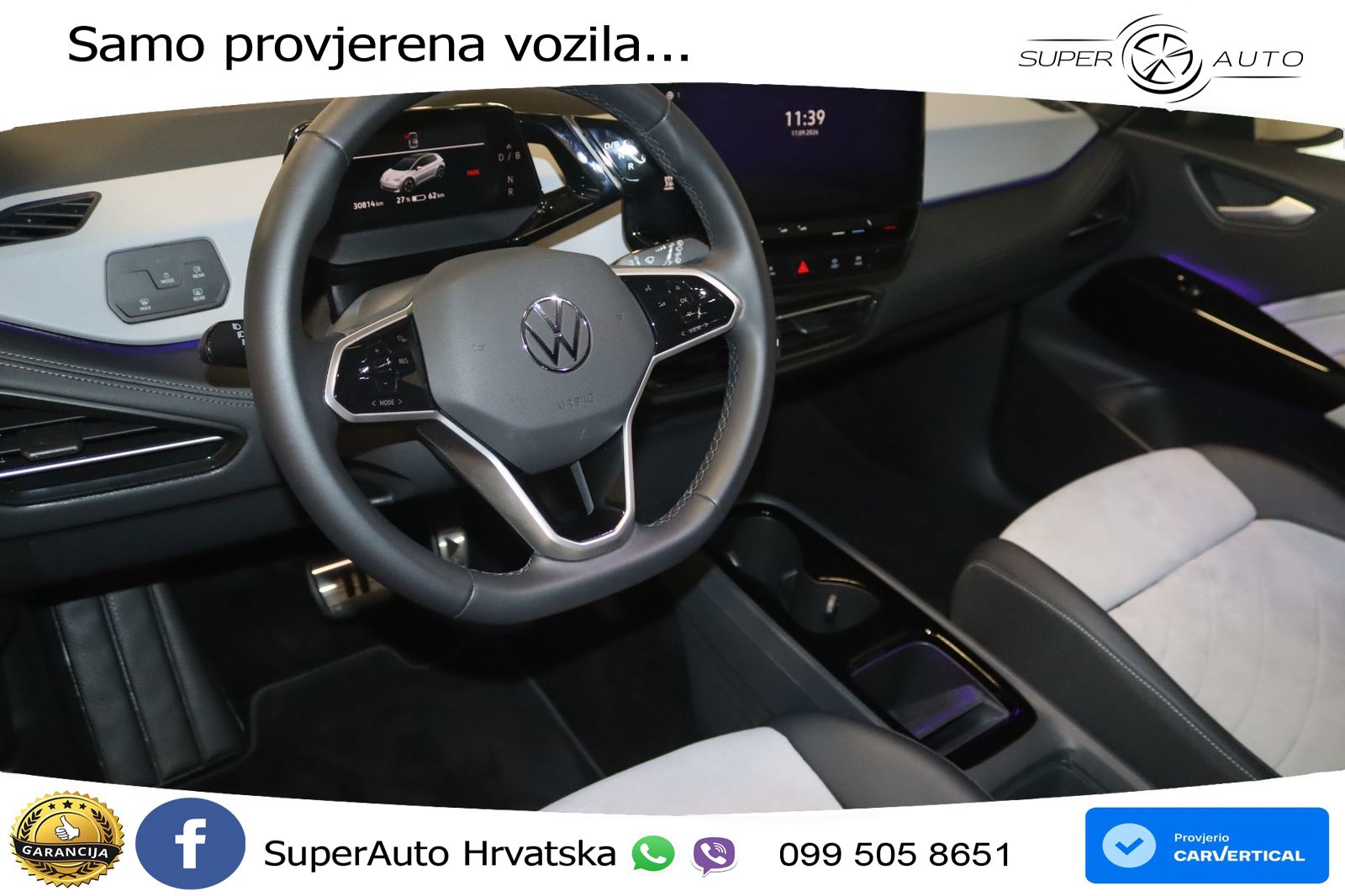 Volkswagen ID.3 Pro 62 kWh (204 KS) LED+GR SJED+ACC