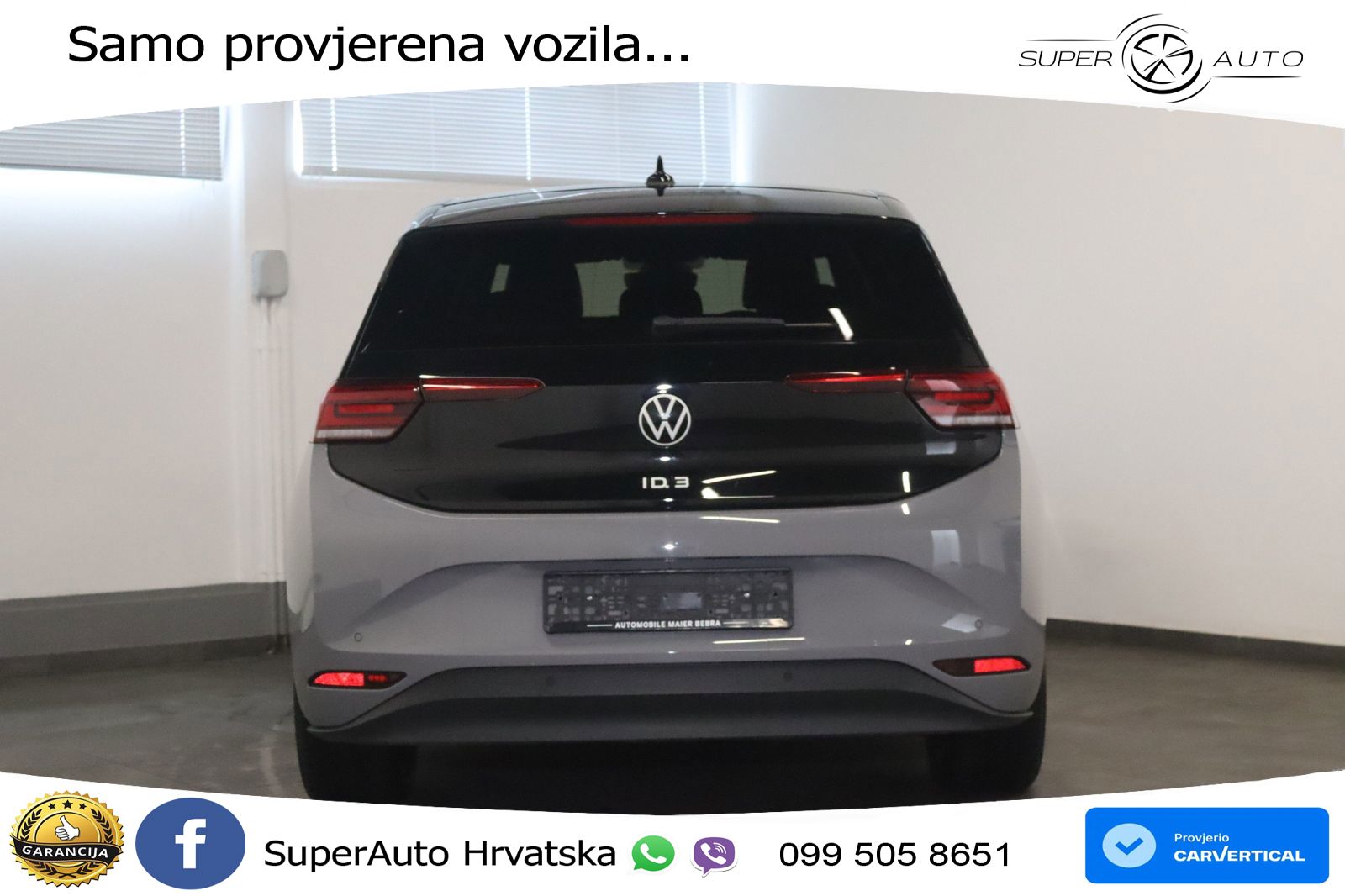 Volkswagen ID.3 Pro 62 kWh (204 KS) LED+GR SJED+ACC