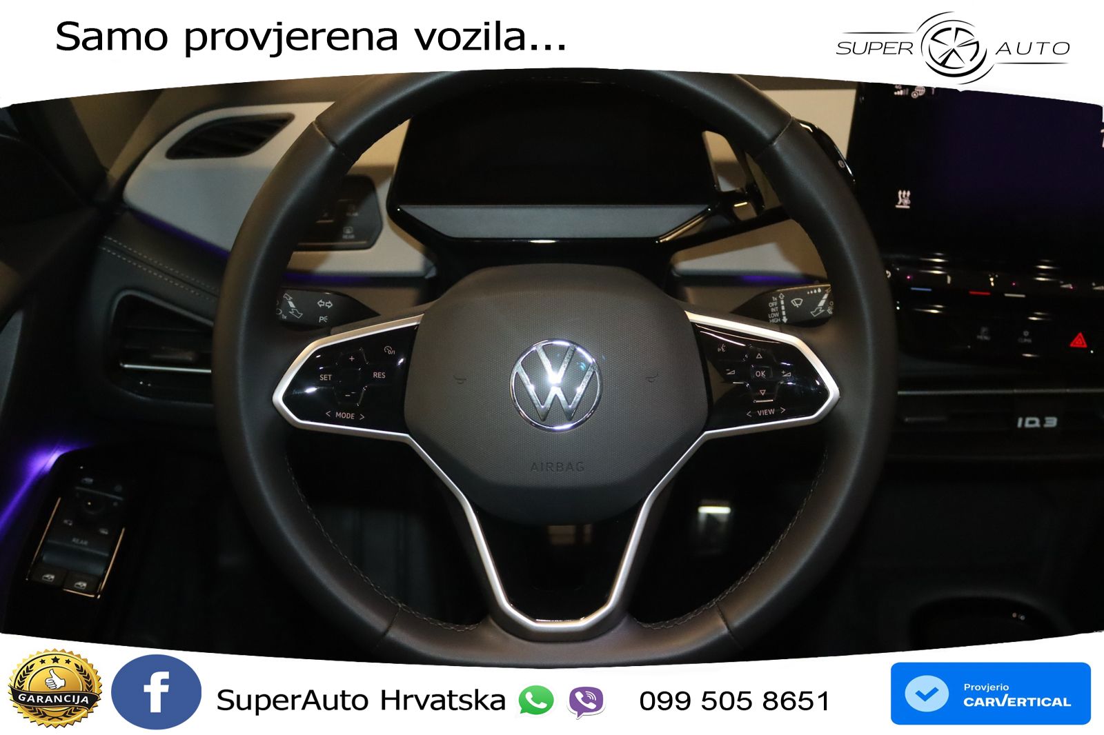 Volkswagen ID.3 Pro 62 kWh (204 KS) LED+GR SJED+ACC
