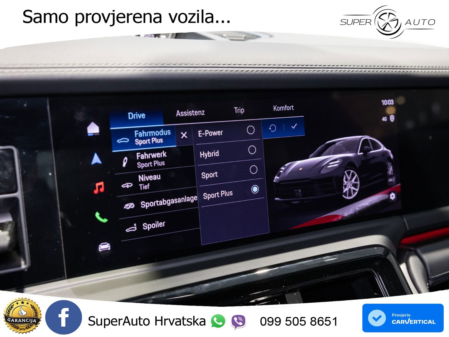 Porsche Panamera 4S 2.9 V6 (544 KS) E-Hybrid PDK ZRAČNI+ACC+GR SJED+KAM+PANO