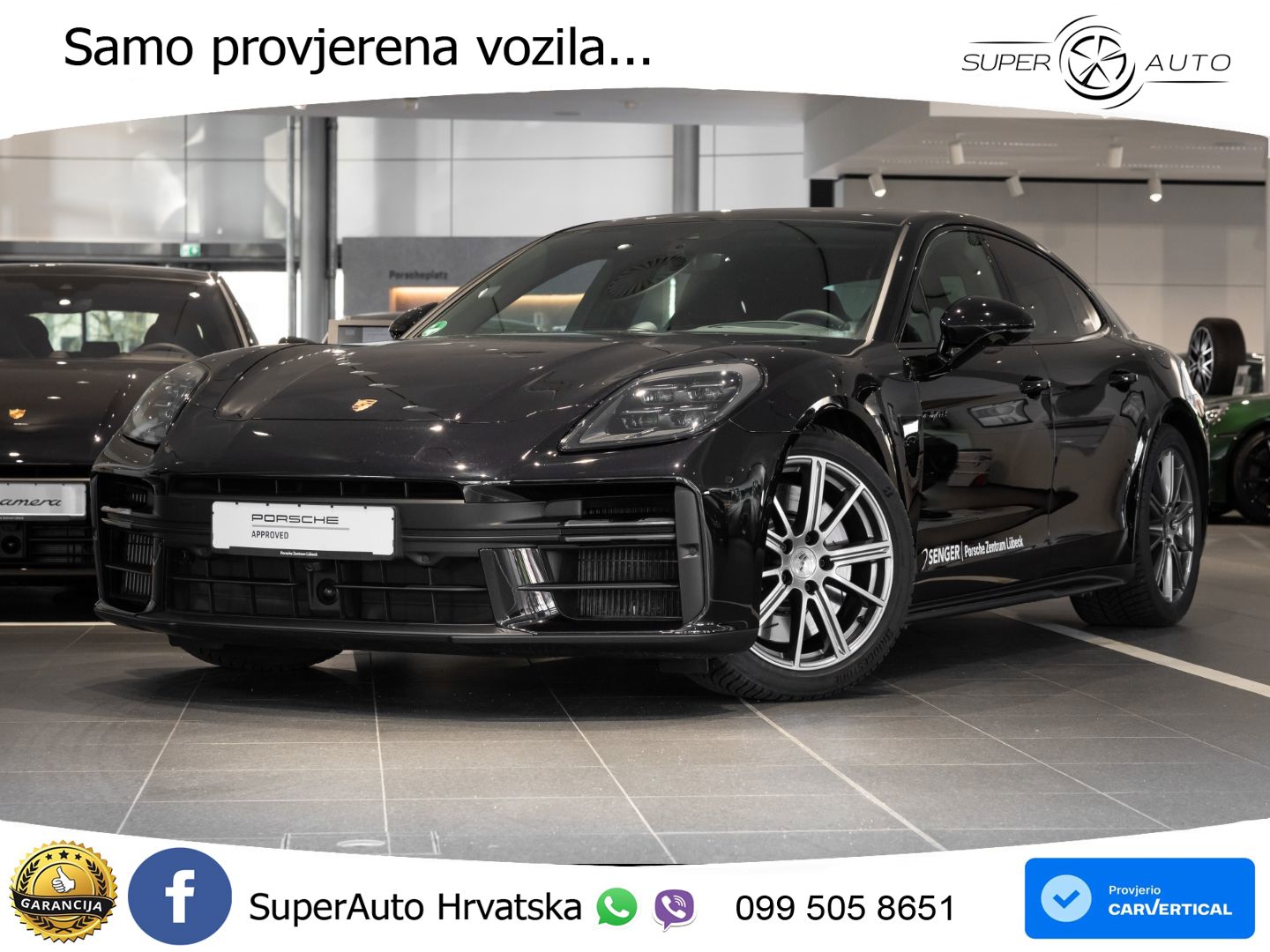 Porsche Panamera 4S 2.9 V6 (544 KS) E-Hybrid PDK ZRAČNI+ACC+GR SJED+KAM+PANO