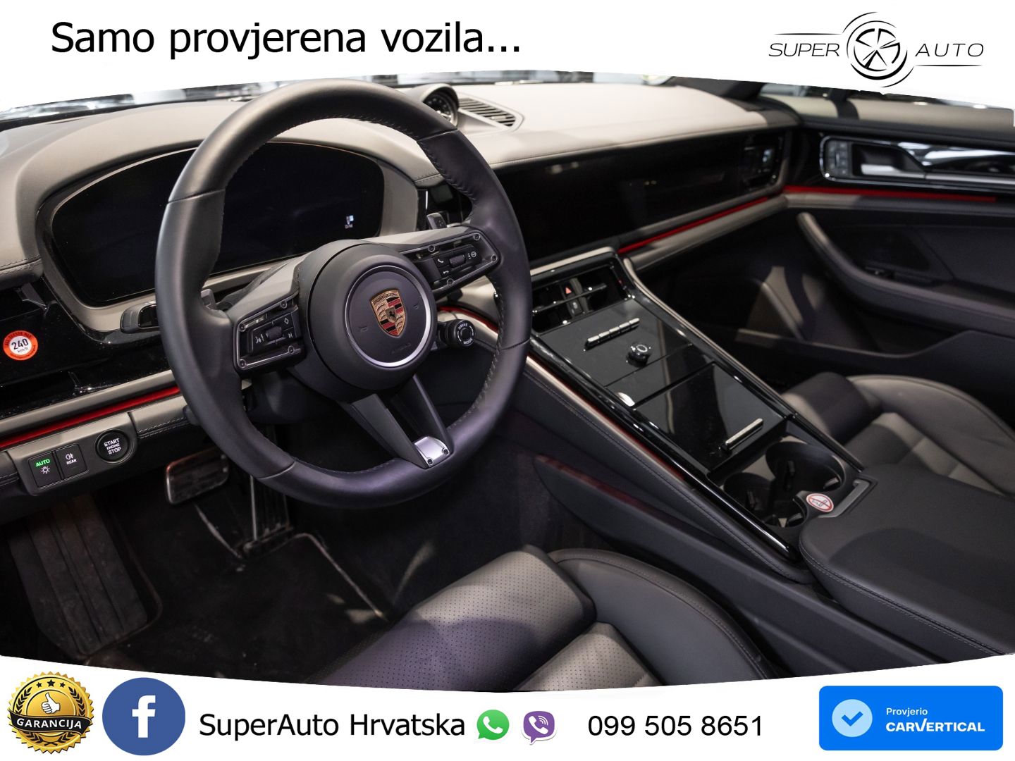 Porsche Panamera 4S 2.9 V6 (544 KS) E-Hybrid PDK ZRAČNI+ACC+GR SJED+KAM+PANO