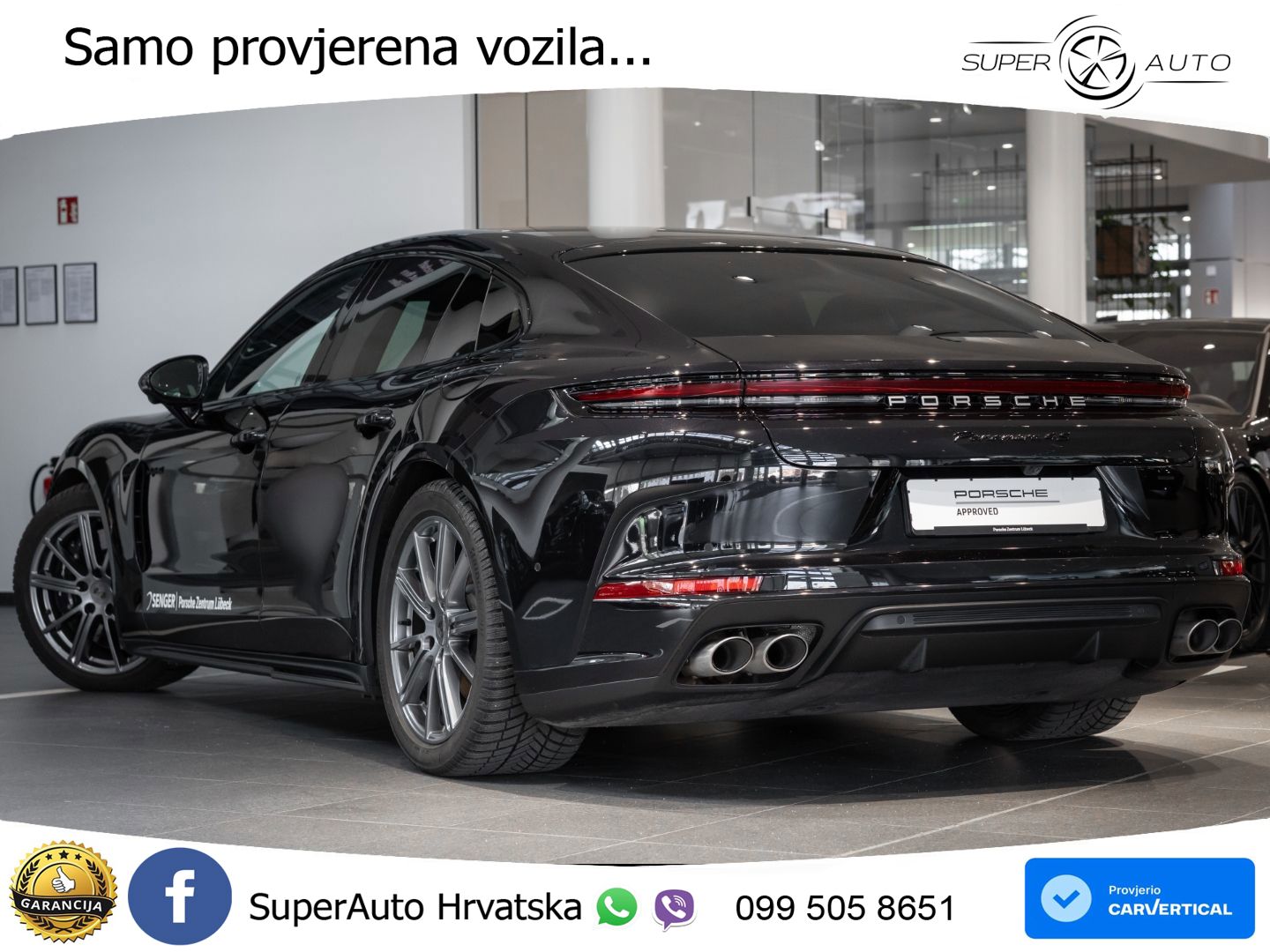 Porsche Panamera 4S 2.9 V6 (544 KS) E-Hybrid PDK ZRAČNI+ACC+GR SJED+KAM+PANO