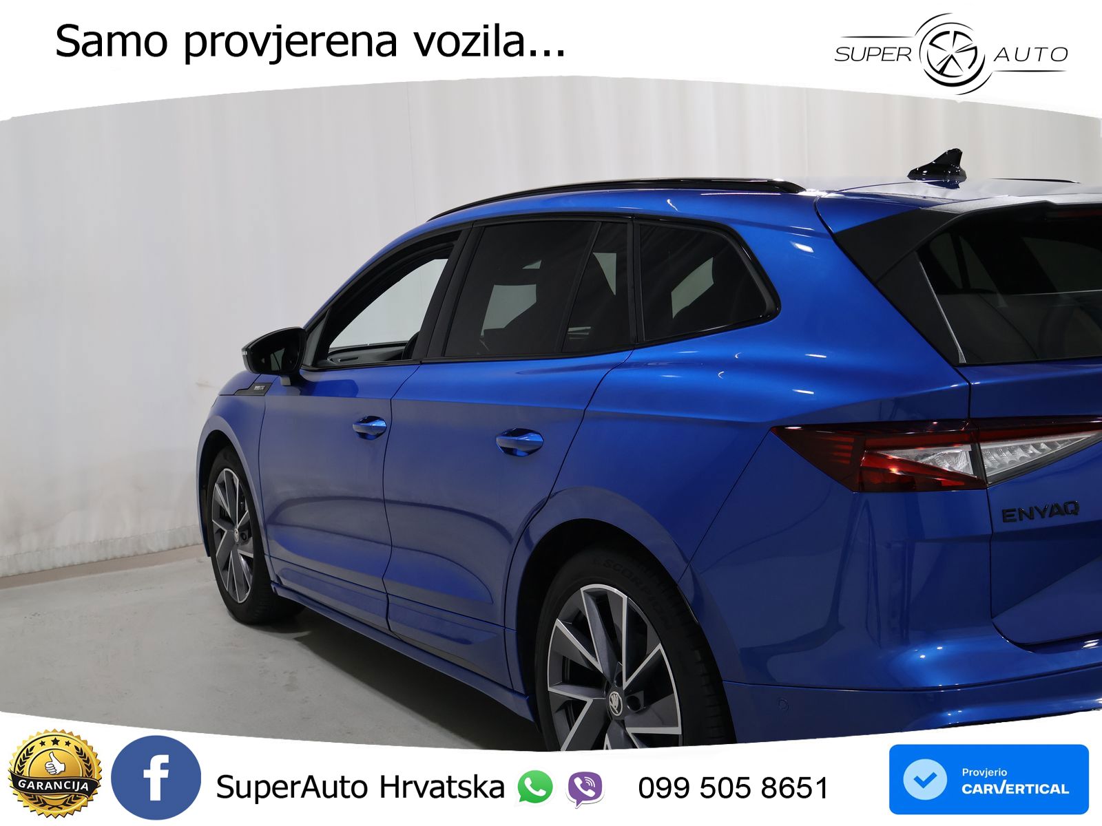 Škoda Enyaq iV 80 82 kWh (204 KS) SportLine LED+GR SJED+ACC