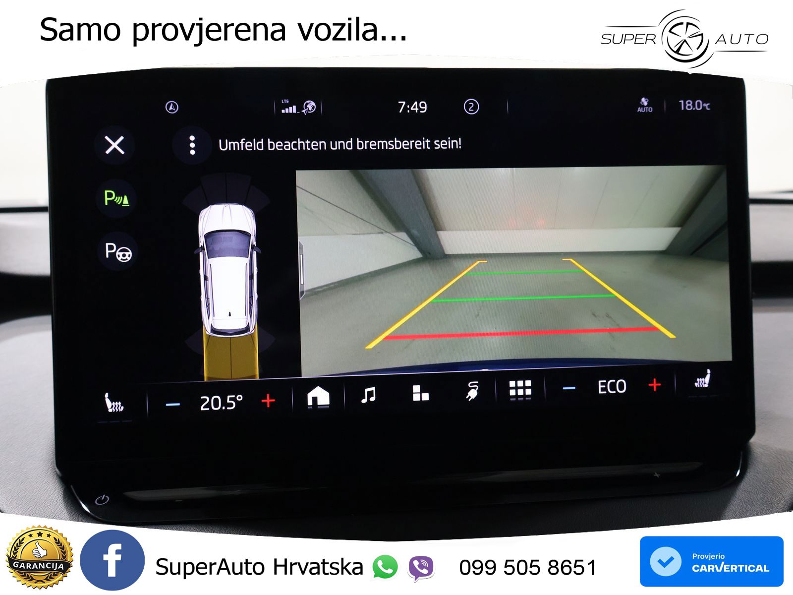 Škoda Enyaq iV 80 82 kWh (204 KS) SportLine LED+GR SJED+ACC