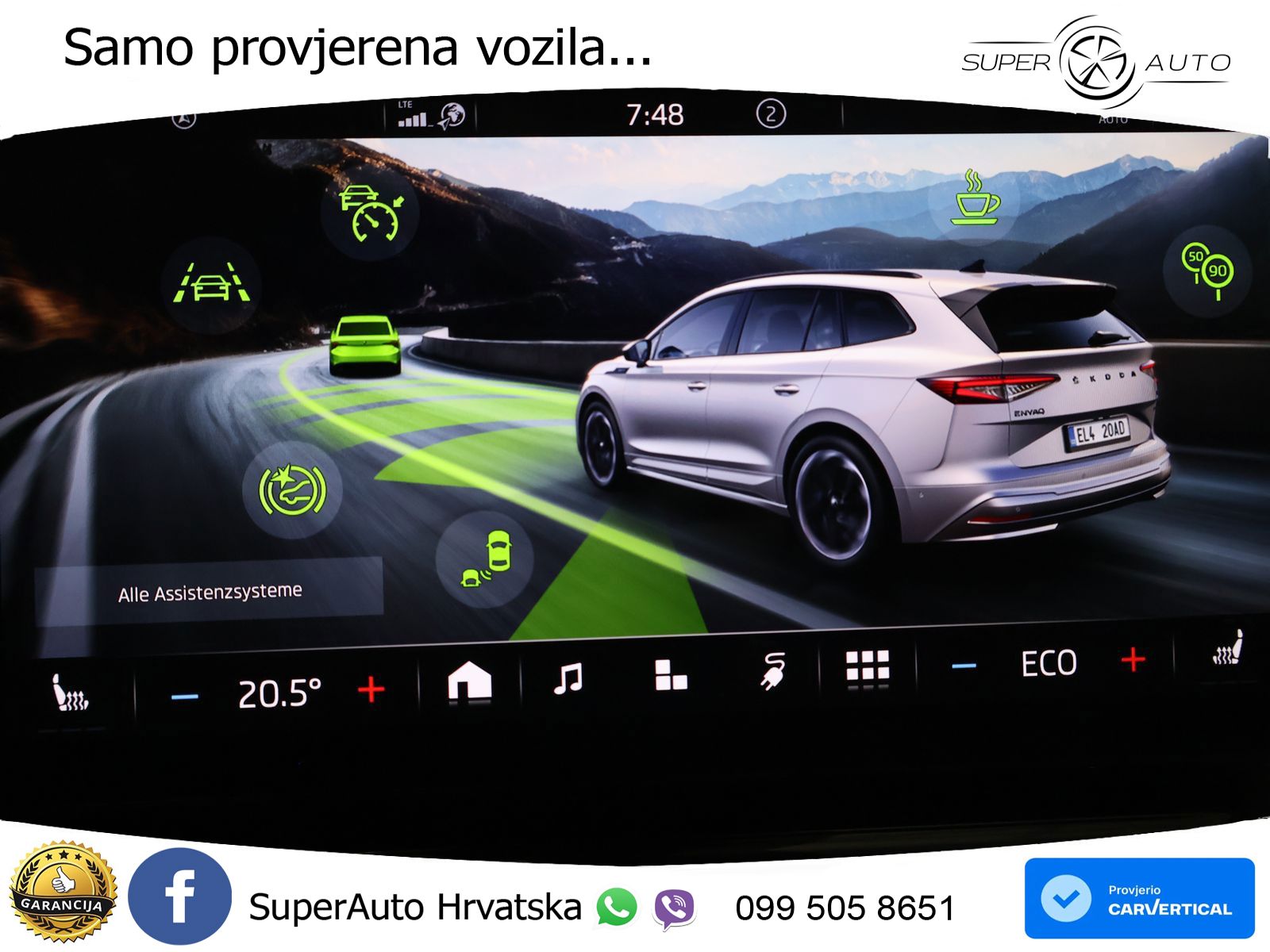 Škoda Enyaq iV 80 82 kWh (204 KS) SportLine LED+GR SJED+ACC