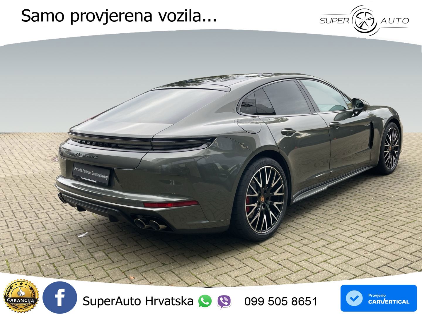 Porsche Panamera 4S 2.9 V6 (544 KS) E-Hybrid PDK ZRAČNI+ACC+GR SJED+KAM+PANO