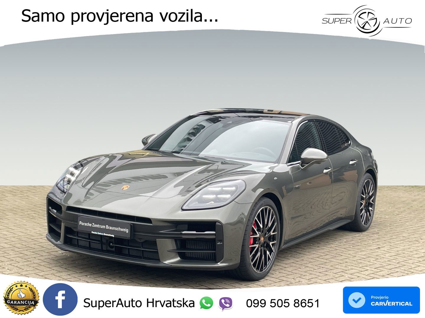 Porsche Panamera 4S 2.9 V6 (544 KS) E-Hybrid PDK ZRAČNI+ACC+GR SJED+KAM+PANO