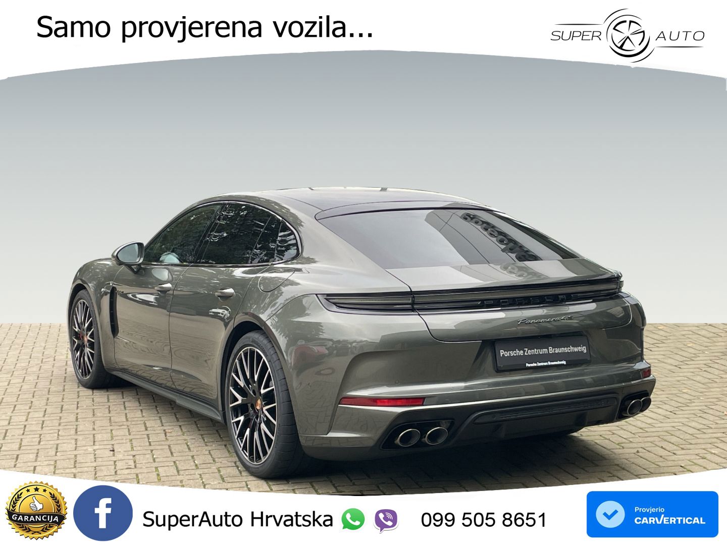 Porsche Panamera 4S 2.9 V6 (544 KS) E-Hybrid PDK ZRAČNI+ACC+GR SJED+KAM+PANO