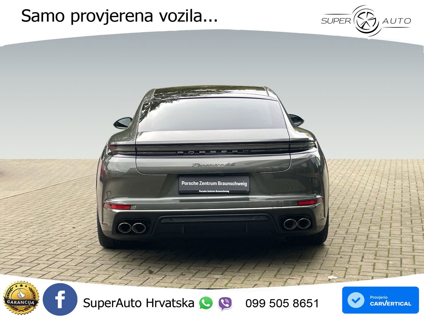 Porsche Panamera 4S 2.9 V6 (544 KS) E-Hybrid PDK ZRAČNI+ACC+GR SJED+KAM+PANO