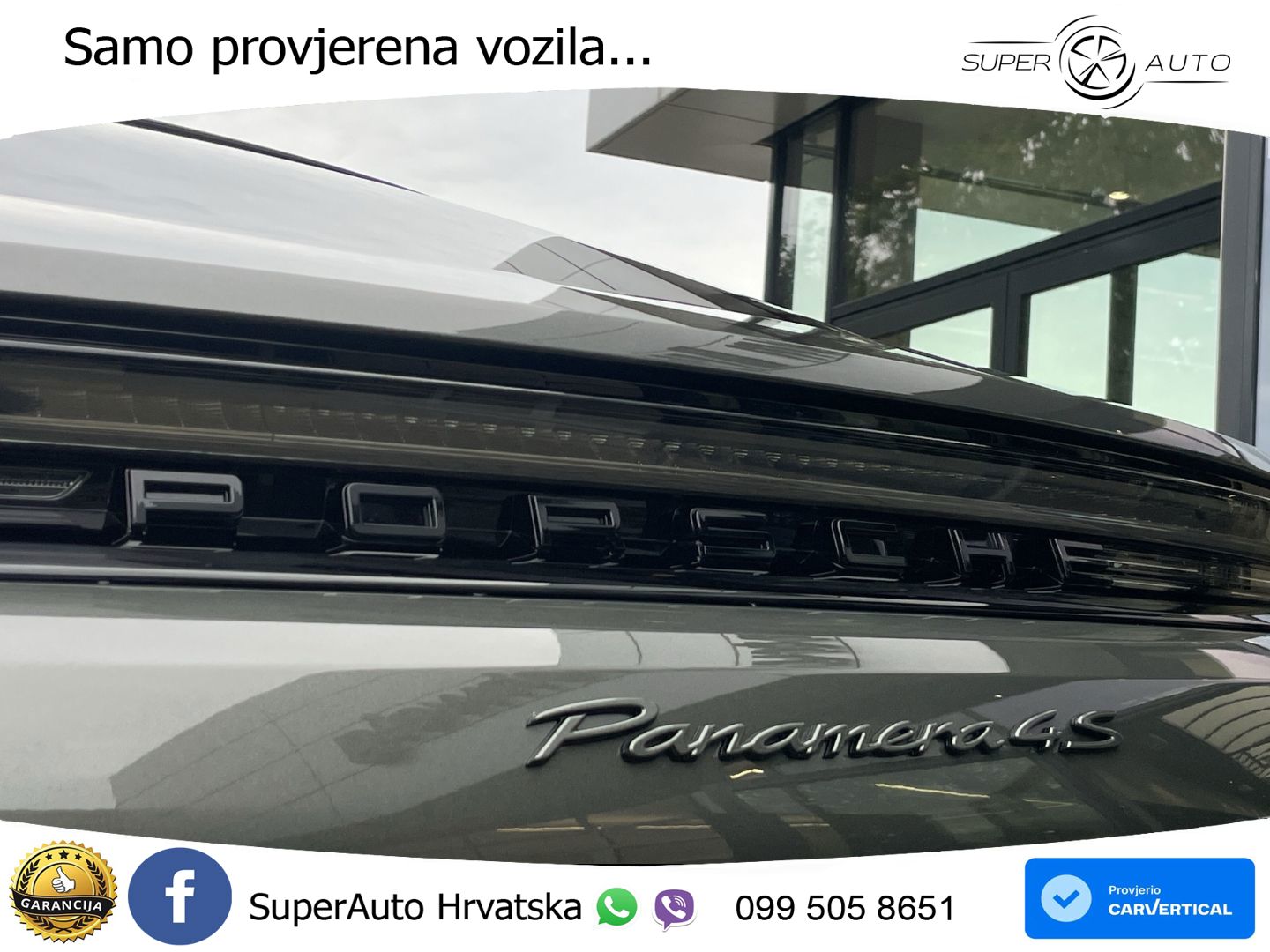 Porsche Panamera 4S 2.9 V6 (544 KS) E-Hybrid PDK ZRAČNI+ACC+GR SJED+KAM+PANO