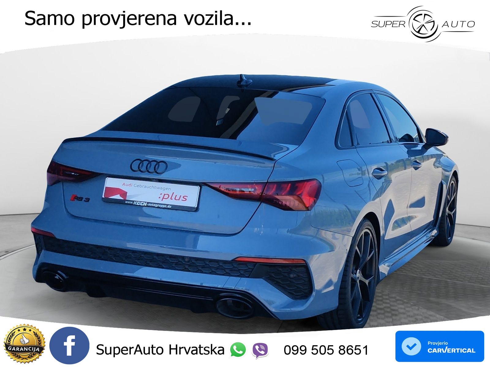 Audi RS3 Sportback 2.5 TFSI (400 KS) quattro S tronic LED+GR SJED+ACC