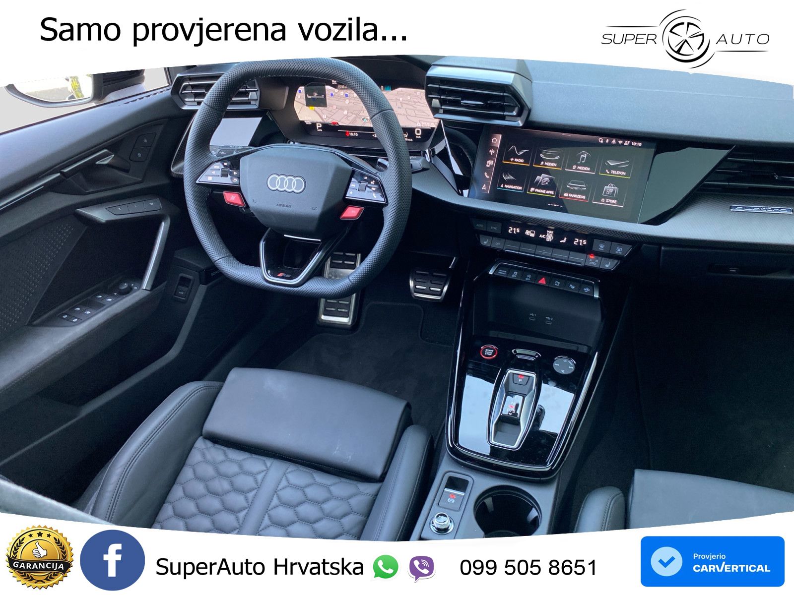 Audi RS3 Sedan 2.5 TFSI (400 KS) quattro S tronic LED+GR SJED+ACC
