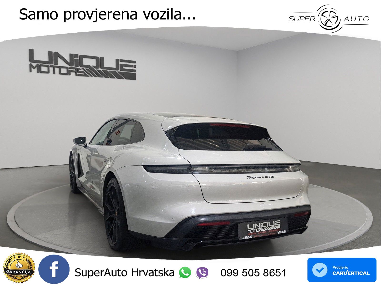 Porsche Taycan Sport Turismo GTS Performance Plus 93.4 kWh (598 KS)