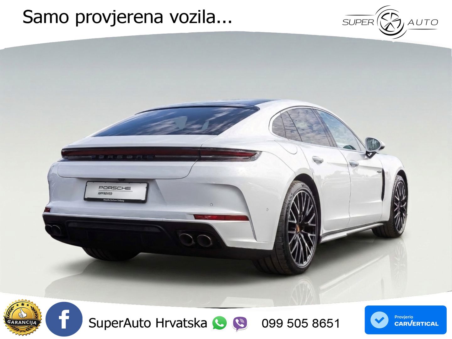 Porsche Panamera 4 2.9 V6 (470 KS) E-Hybrid PDK ZRAČNI+ACC+GR SJED+KAM+PANO