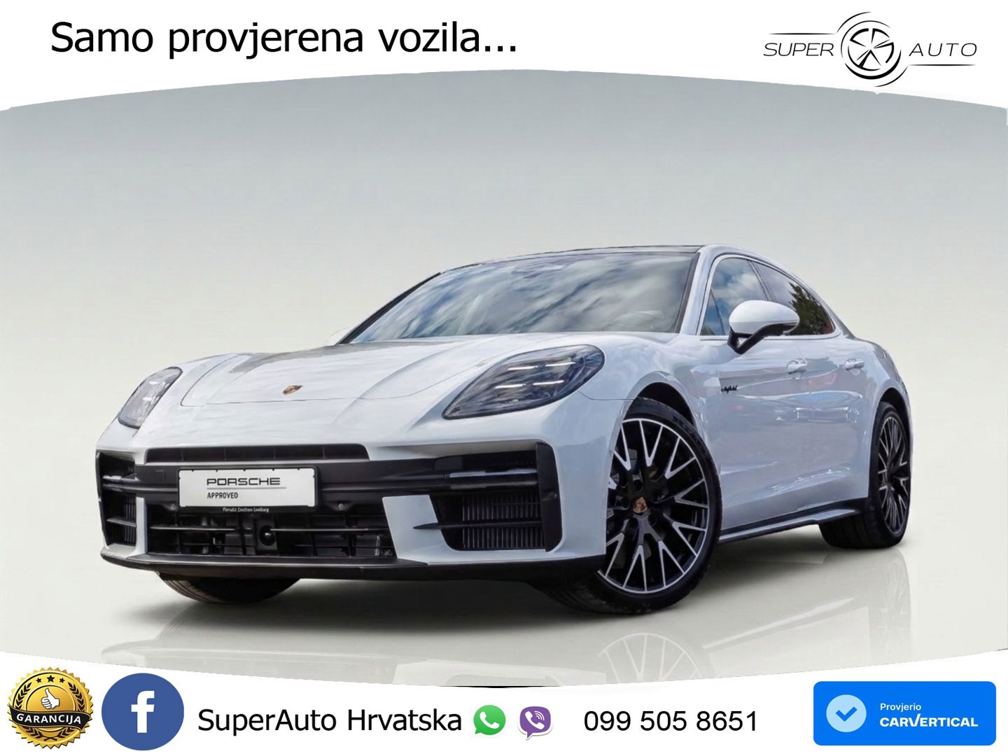 Porsche Panamera 4 2.9 V6 (470 KS) E-Hybrid PDK ZRAČNI+ACC+GR SJED+KAM+PANO