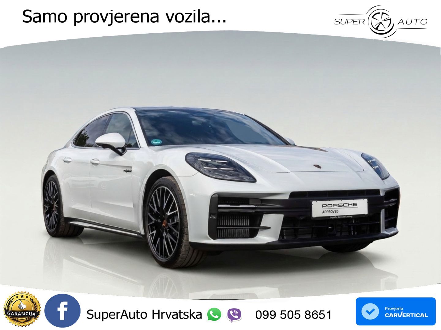 Porsche Panamera 4 2.9 V6 (470 KS) E-Hybrid PDK ZRAČNI+ACC+GR SJED+KAM+PANO