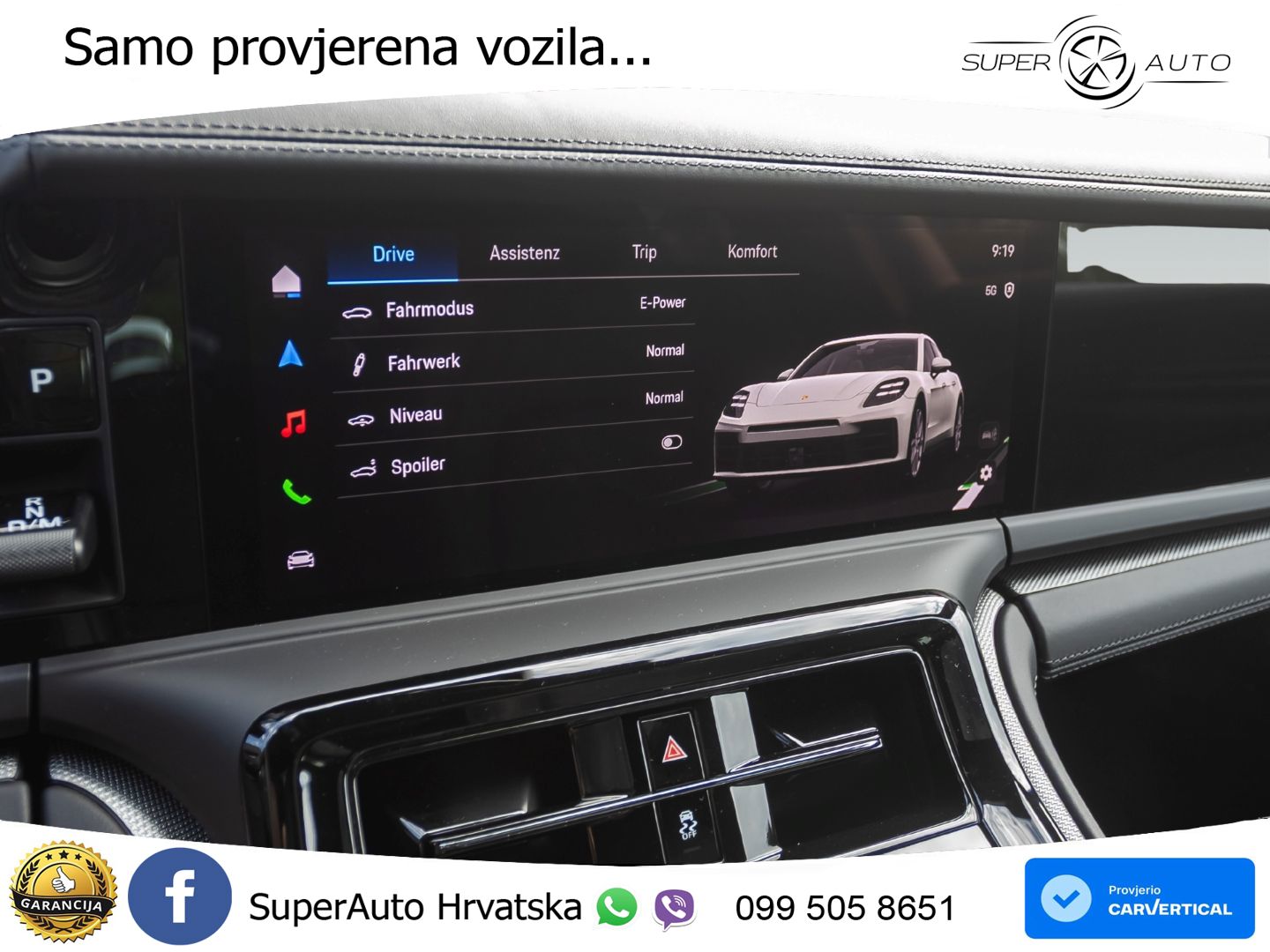 Porsche Panamera 4 2.9 V6 (470 KS) E-Hybrid PDK ZRAČNI+ACC+GR SJED+KAM+PANO