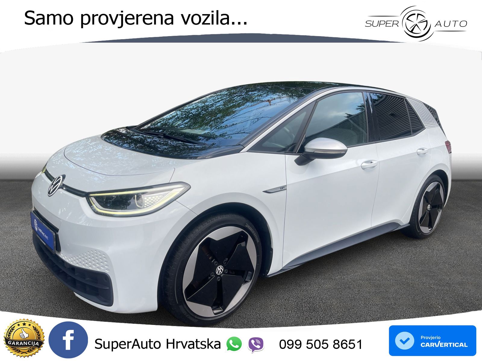 Volkswagen ID.3 Pro Performance 62 kWh (204 KS) LED+GR SJED+ACC