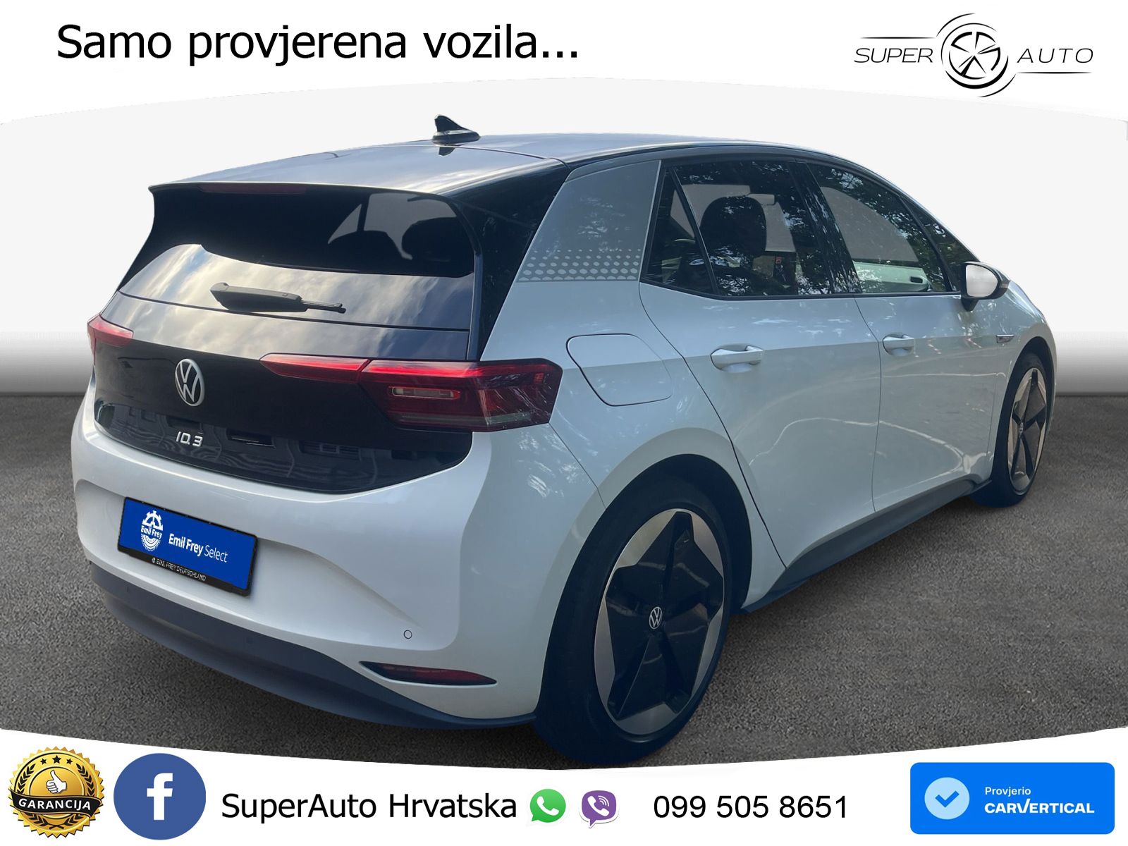 Volkswagen ID.3 Pro Performance 62 kWh (204 KS) LED+GR SJED+ACC