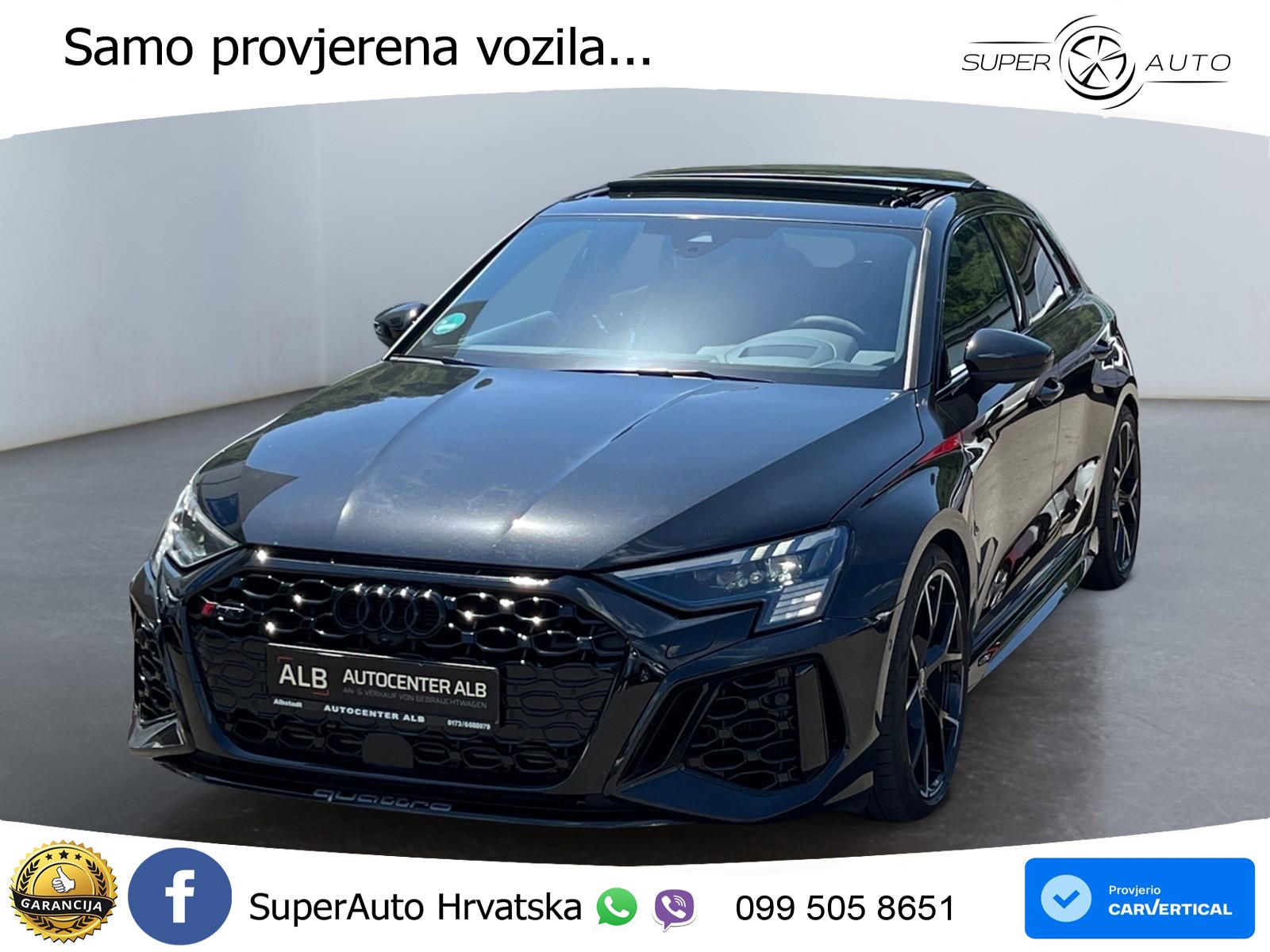 Audi RS3 Sedan 2.5 TFSI (400 KS) quattro S tronic LED+GR SJED+ACC