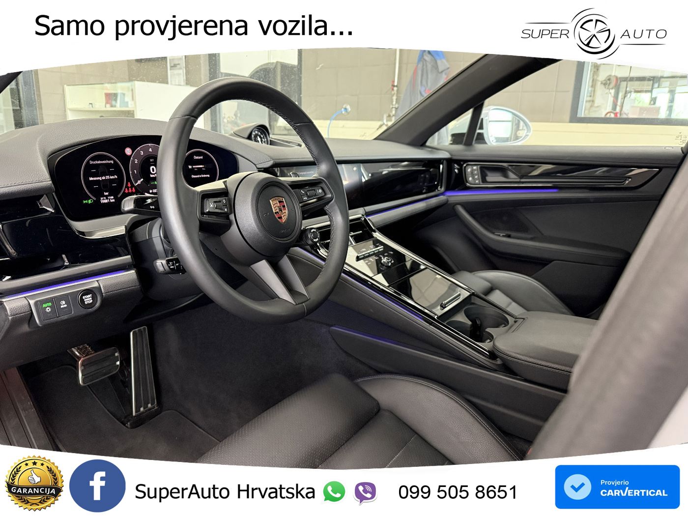 Porsche Panamera 4 2.9 V6 (470 KS) E-Hybrid PDK ACC+HEAD+4xGR SJED+360+PANO