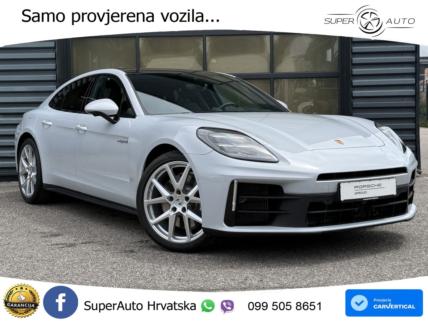 Porsche Panamera 4 2.9 V6 (470 KS) E-Hybrid PDK ACC+HEAD+4xGR SJED+360+PANO