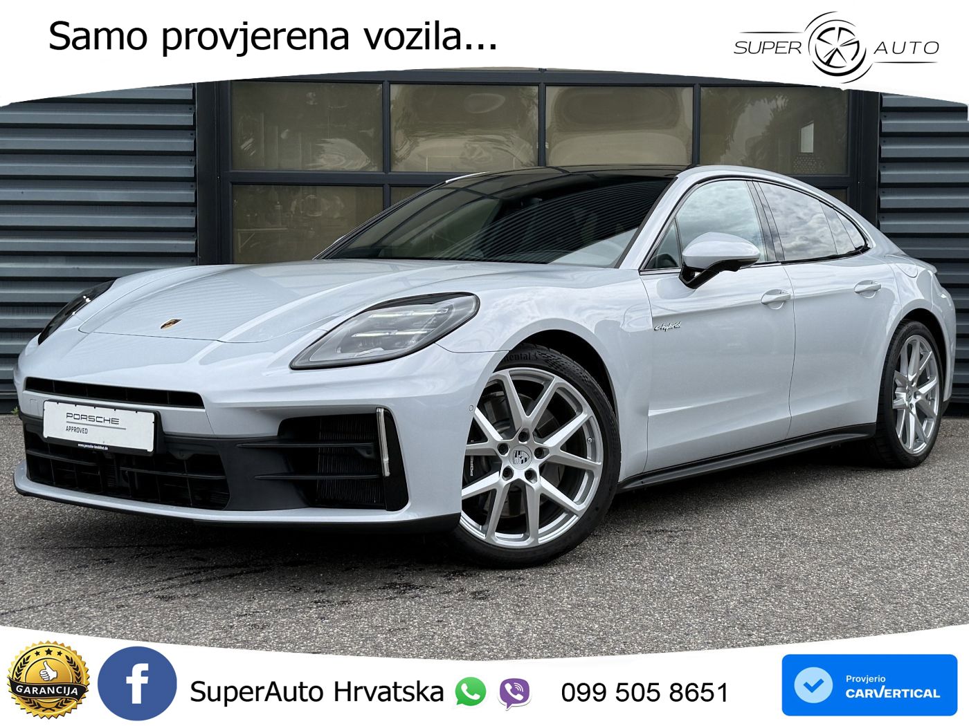 Porsche Panamera 4 2.9 V6 (470 KS) E-Hybrid PDK ACC+HEAD+4xGR SJED+360+PANO