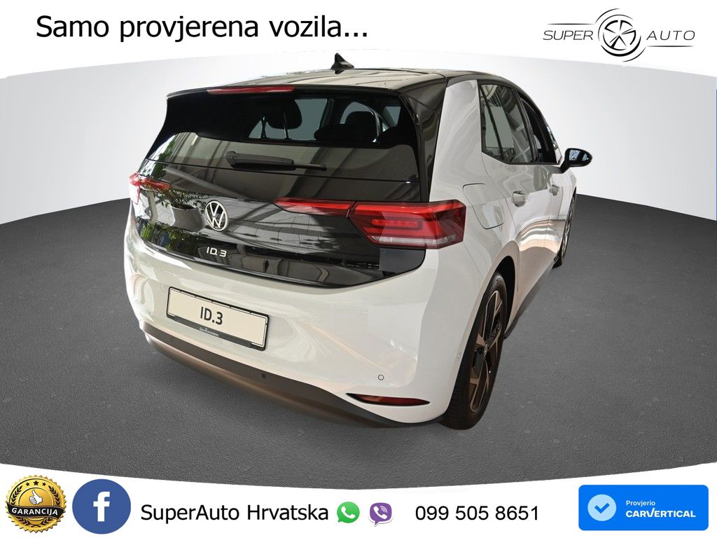 Volkswagen ID.3 Pure 55 kWh (170 KS) LED+GR SJED+ACC