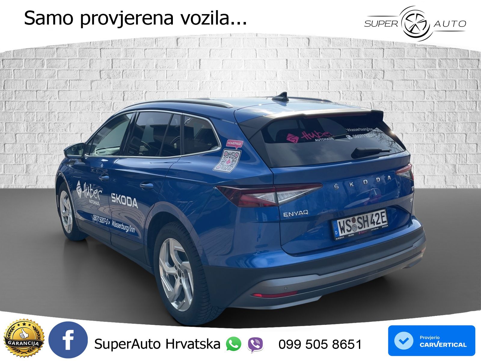 Škoda Enyaq iV 80 82 kWh (204 KS) LED+GR SJED+ACC