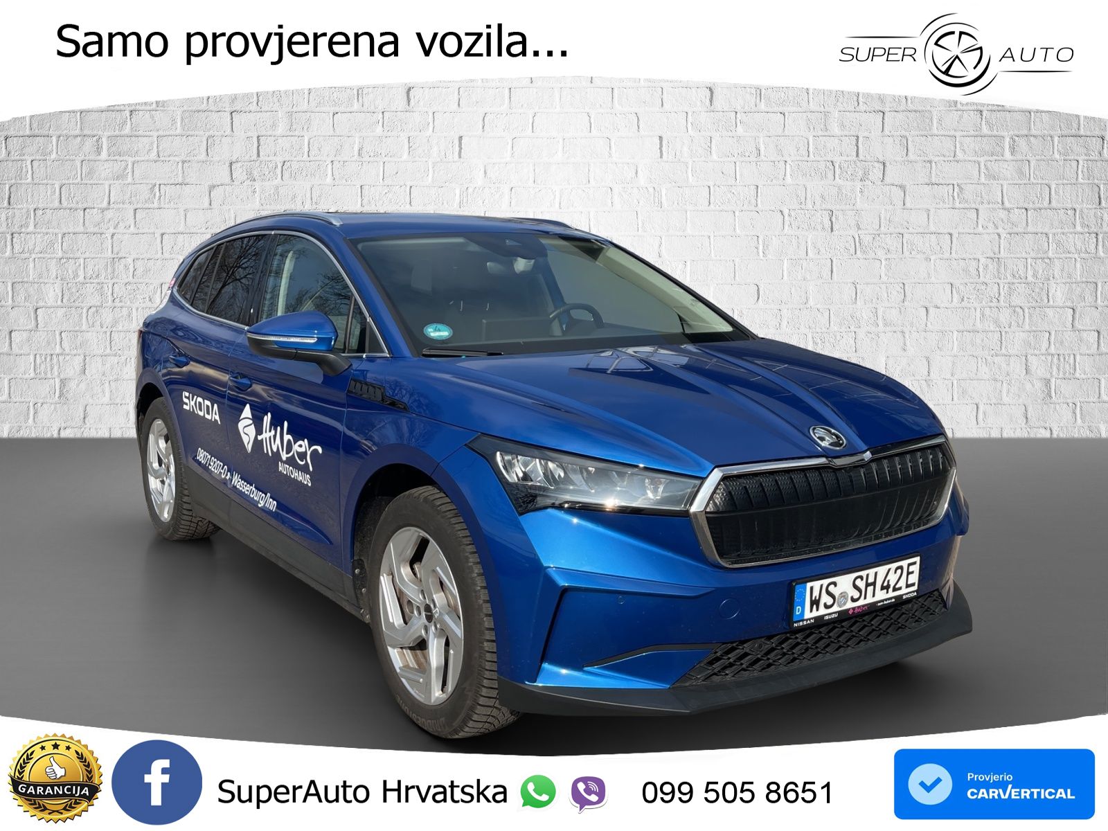 Škoda Enyaq iV 80 82 kWh (204 KS) LED+GR SJED+ACC