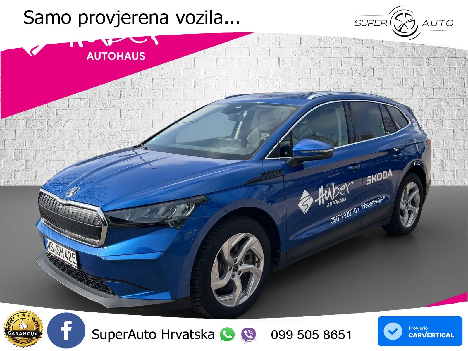 Škoda Enyaq iV 80 82 kWh (204 KS) LED+GR SJED+ACC