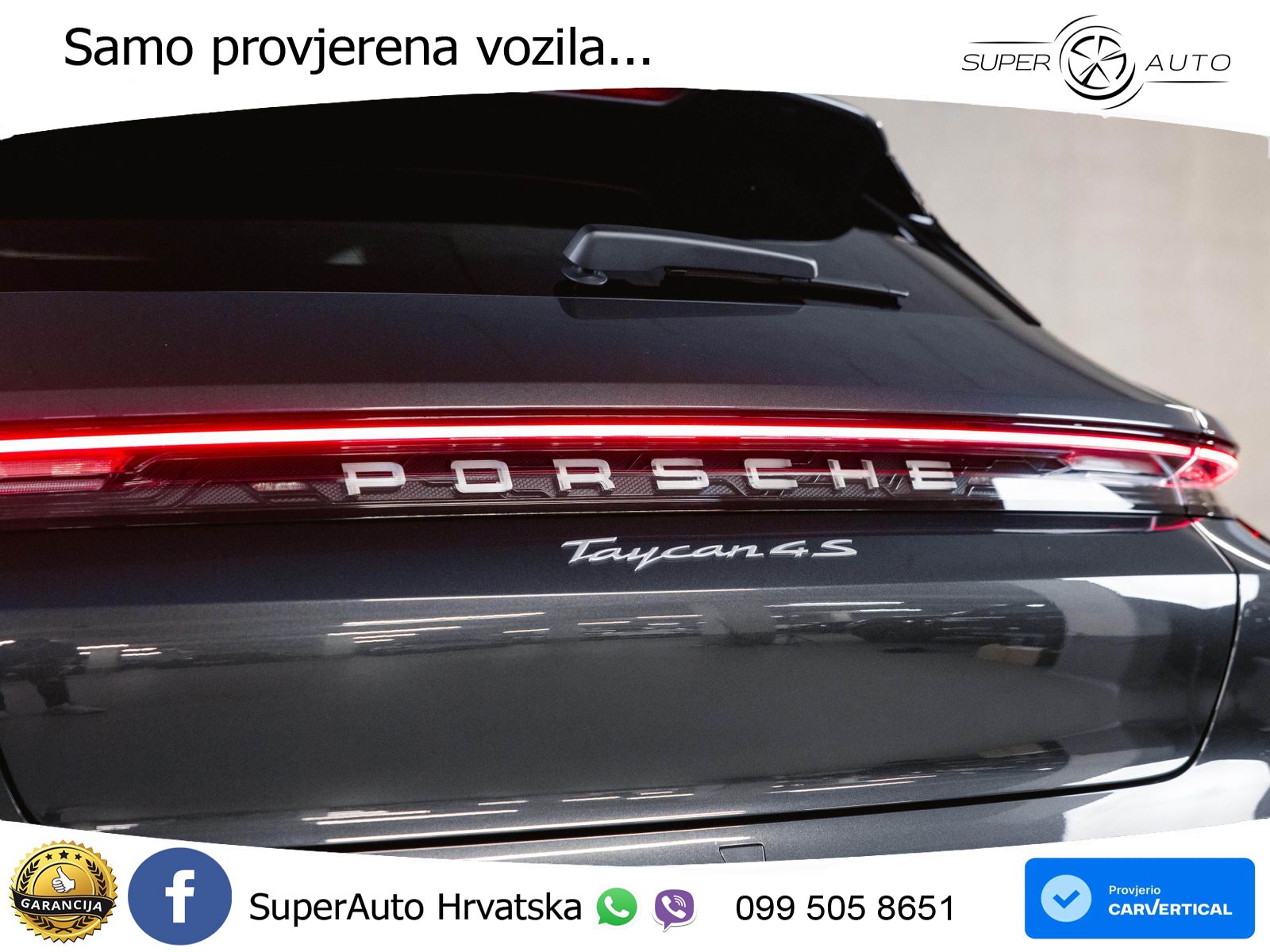 Porsche Taycan Sport Turismo 4S Performance Plus 93.4 kWh (571 KS)