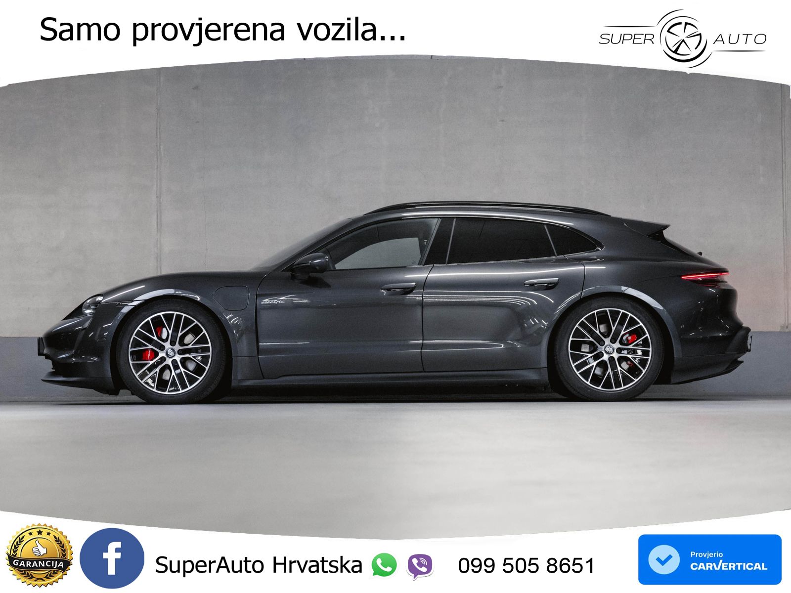 Porsche Taycan Sport Turismo 4S Performance Plus 93.4 kWh (571 KS)