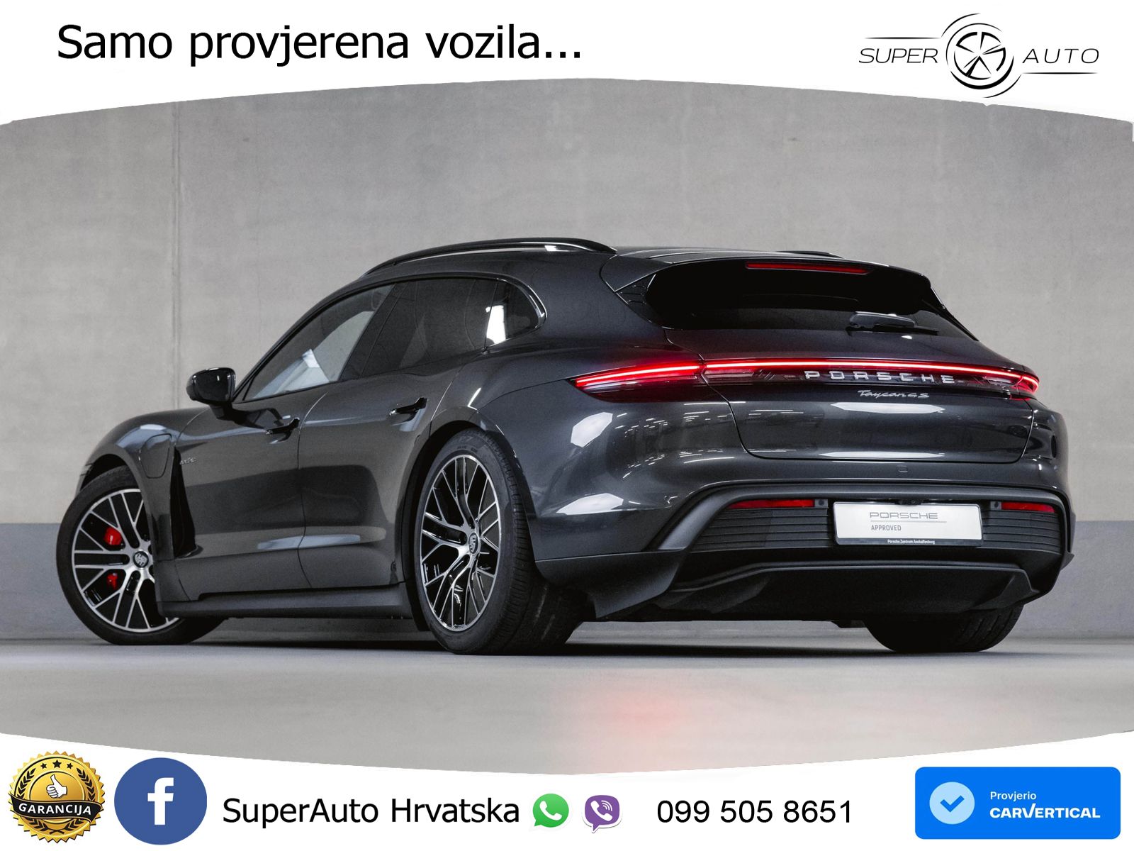 Porsche Taycan Sport Turismo 4S Performance Plus 93.4 kWh (571 KS)