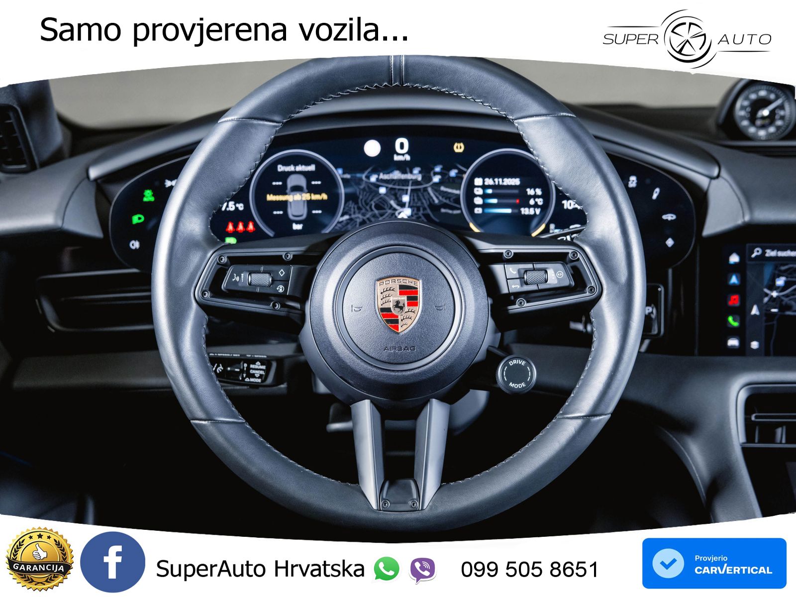 Porsche Taycan Sport Turismo 4S Performance Plus 93.4 kWh (571 KS)