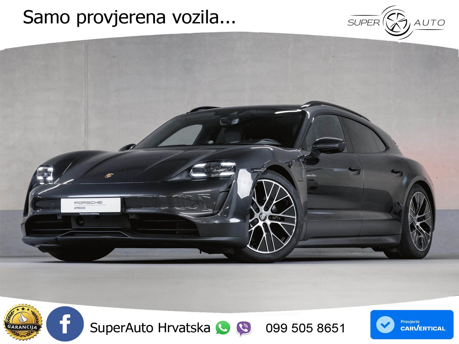 Porsche Taycan Sport Turismo 4S Performance Plus 93.4 kWh (571 KS)