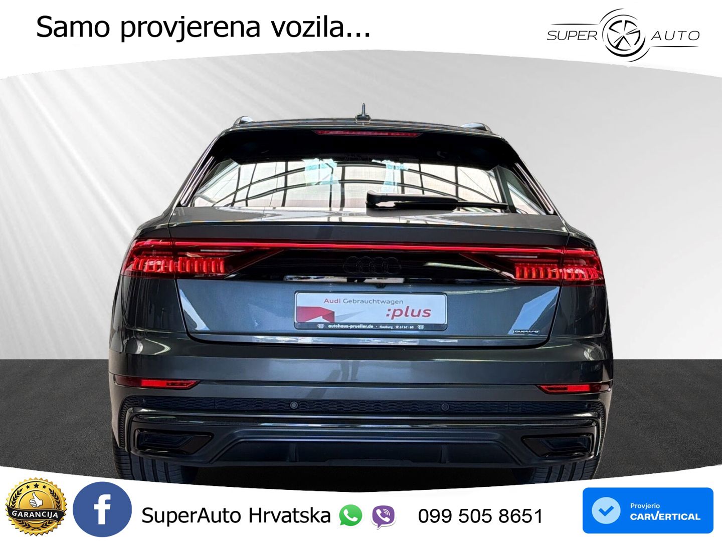 Audi Q8 50 TDI V6 (286 KS) quattro Tiptronic S line LED+GR SJED+ACC