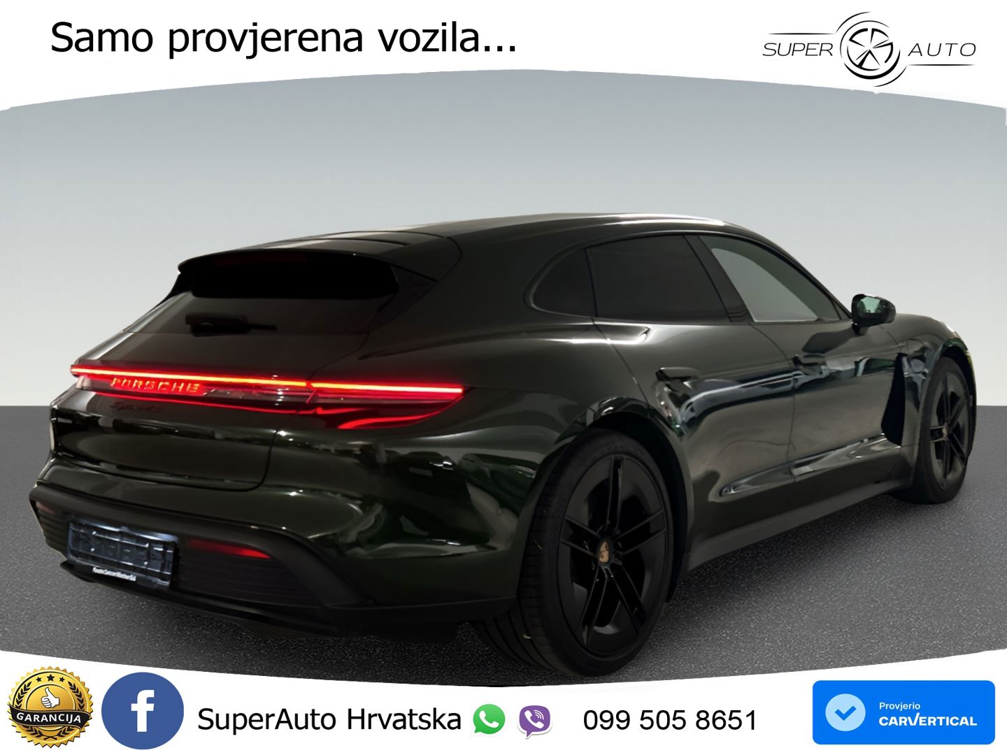 Porsche Taycan Sport Turismo 4S 105 kWh (598 KS)